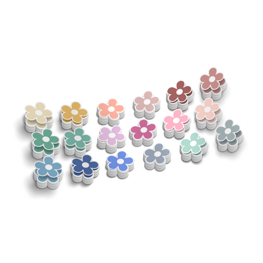 Mini Boho 18 PC Flower Stickers