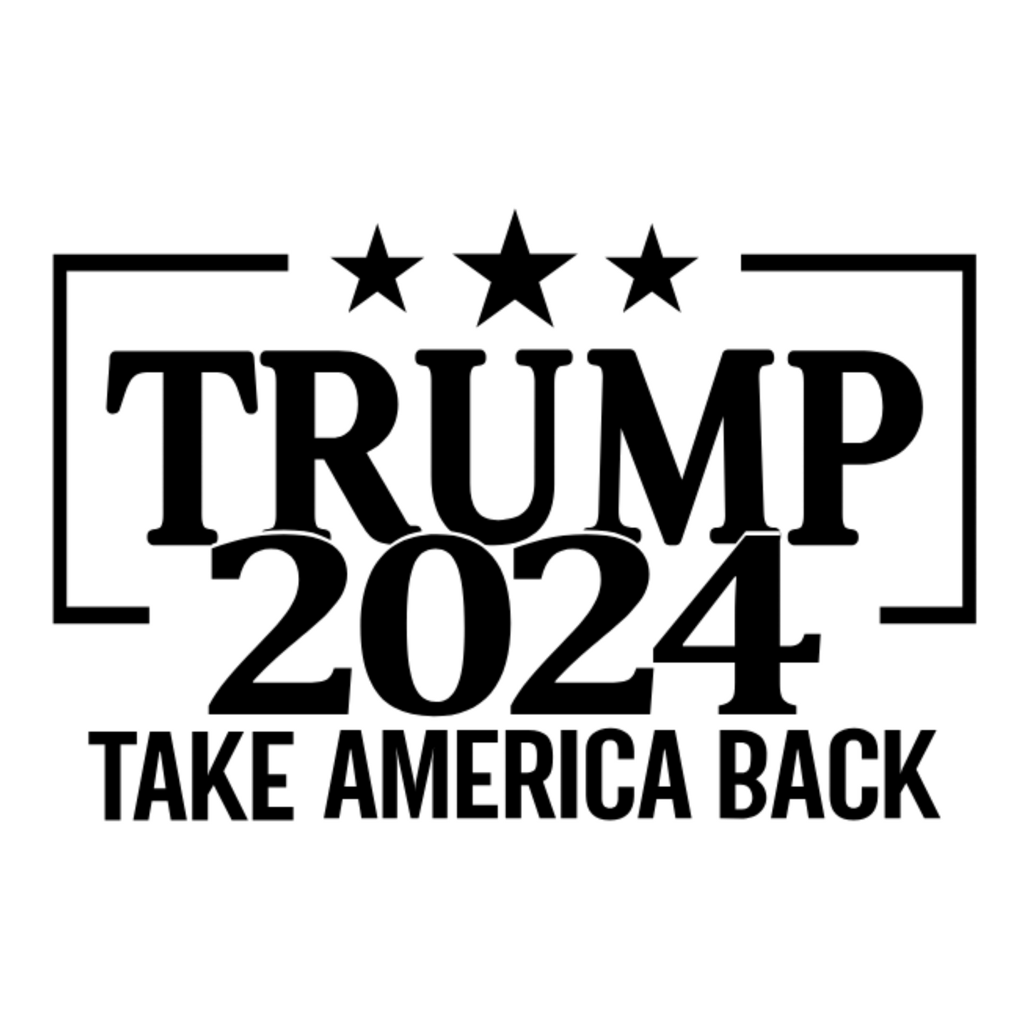 Trump 2024 Take America Back Car Decal - Trump Window Sticker