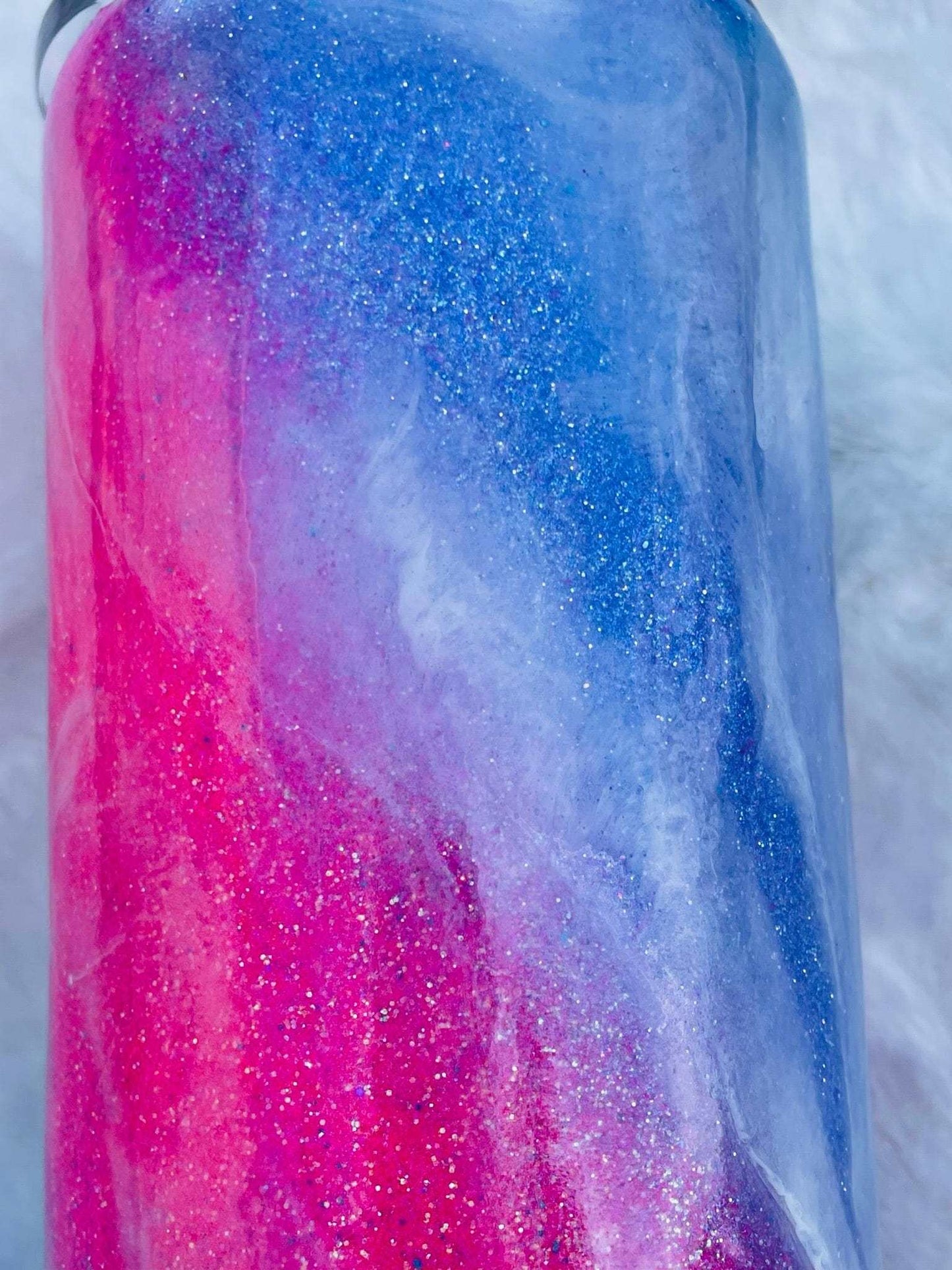 20oz Unicorn Milkyway Skinny Glitter Tumbler - Ready To Ship Vinyl Chaos Design Co.
