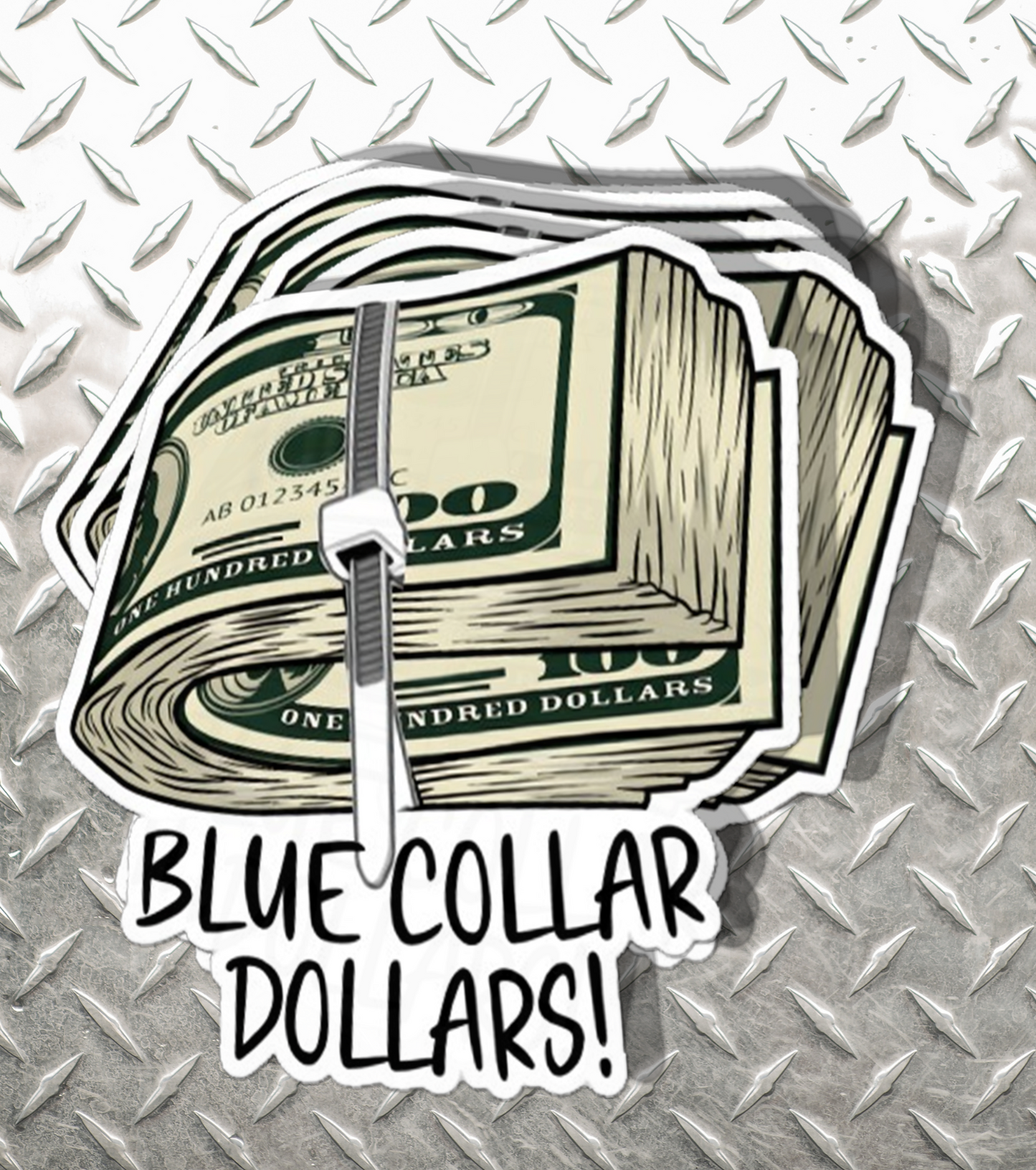 Blue Collar Hard Hat Sticker