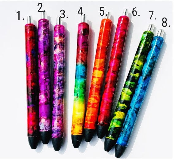Epoxy Pen Wraps Sublimation Alcohol Ink Graphic by