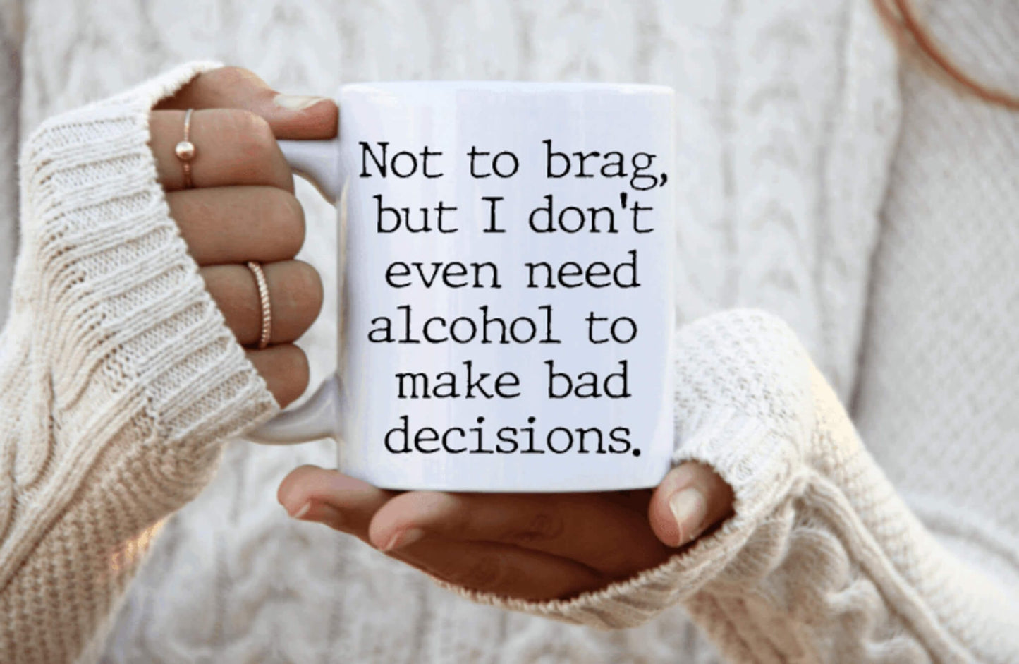 Bad Decisions Coffee Mug | Custom Mugs Vinyl Chaos Design Co.
