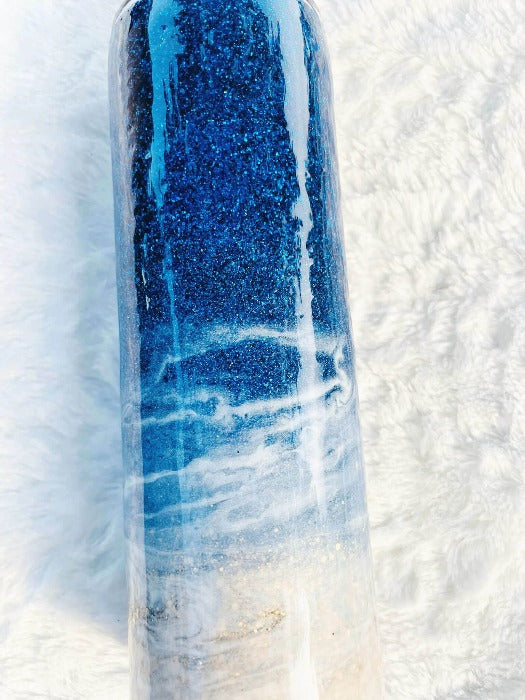 Beach Glitter Tumbler | Beach Tumblers Vinyl Chaos Design Co.