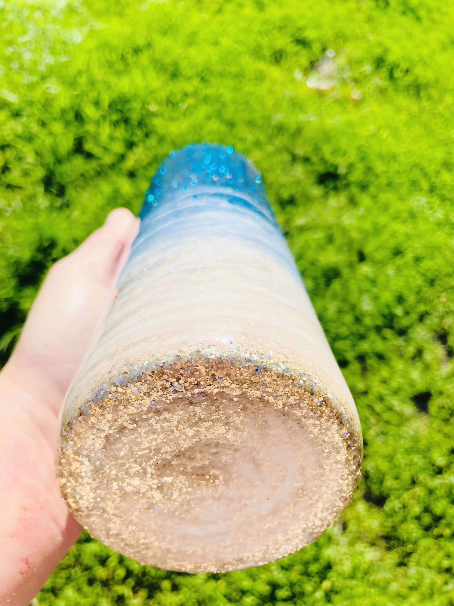 Beach Glitter Tumbler | Beach Tumblers Vinyl Chaos Design Co.