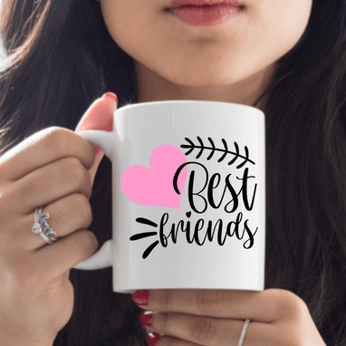 Best Friends Coffee Mug | Custom Mugs Vinyl Chaos Design Co.
