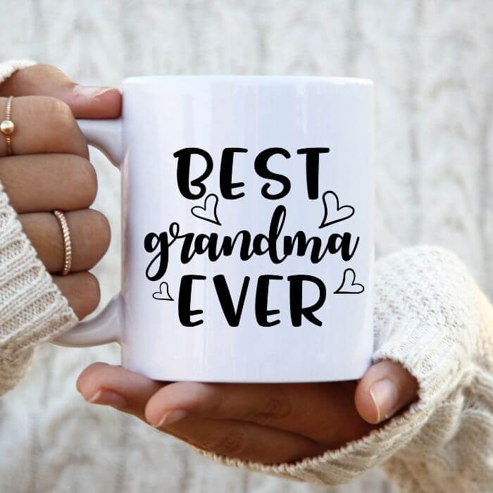 Best Grandma Ever Coffee Mug | Custom Mugs Vinyl Chaos Design Co.