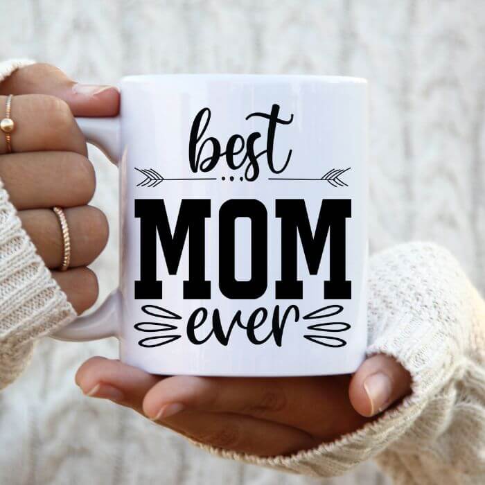 Best Mom Ever Coffee Mug | Custom Mugs Vinyl Chaos Design Co.