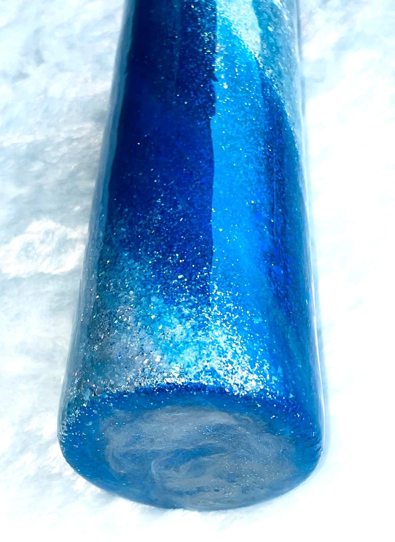 Blue and Silver Milkway Stainless Steel Glitter Tumbler | Personalized Tumblers Vinyl Chaos Design Co.