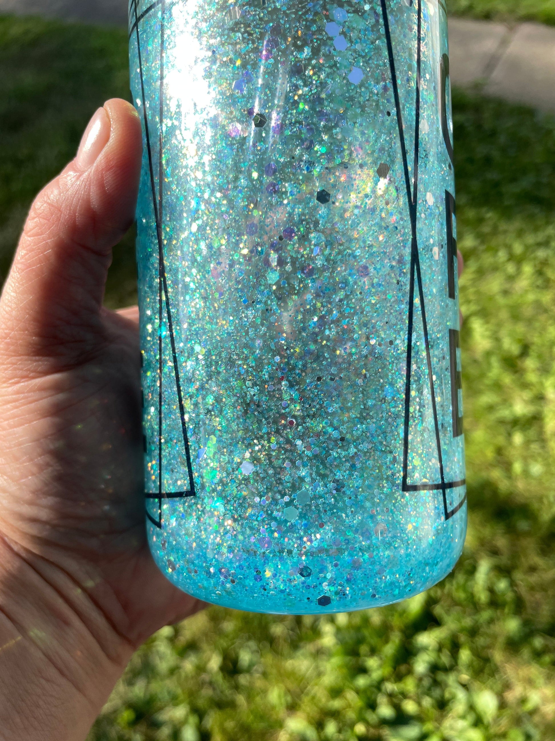 Coffee Snow Globe Tumbler | Iced Coffee Glass Vinyl Chaos Design Co.