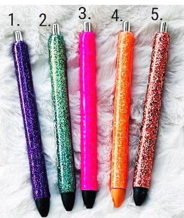 Gel Pens Epoxy Glitter Pens Diy Custom Glitter Pens Personalized Pens