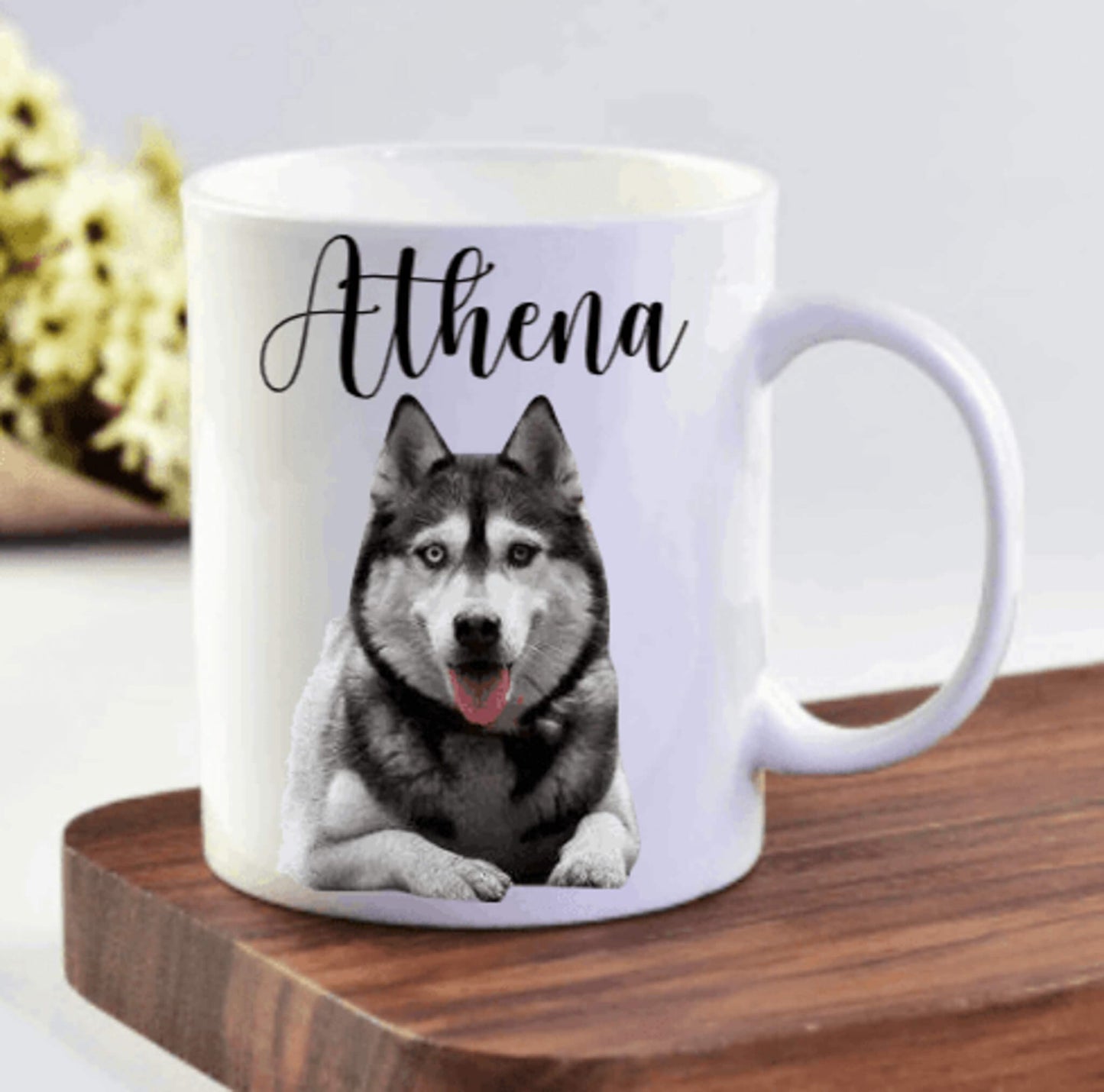 Custom Pet Portrait Coffee Mug | Custom Mugs Vinyl Chaos Design Co.