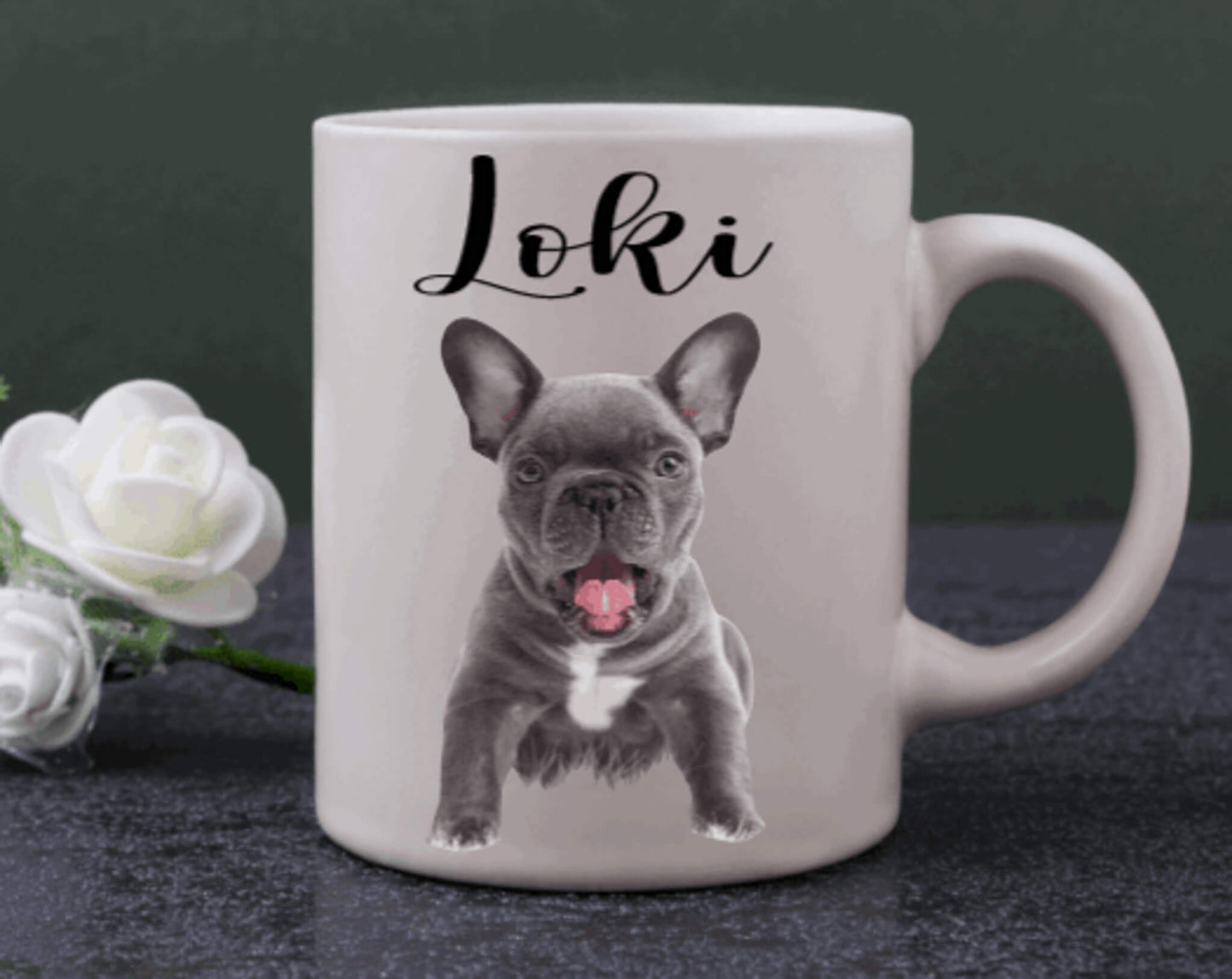 Custom Pet Portrait Coffee Mug | Custom Mugs Vinyl Chaos Design Co.