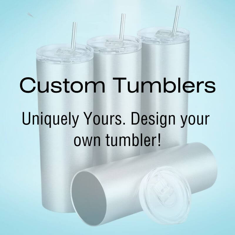 Custom Glitter Epoxy Tumbler blanks for special order