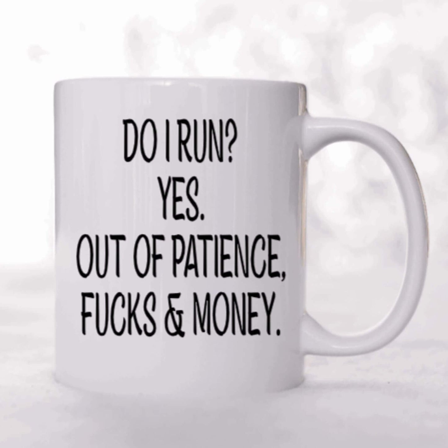 Do I Run Custom Coffee Mug | Custom Mugs Vinyl Chaos Design Co.