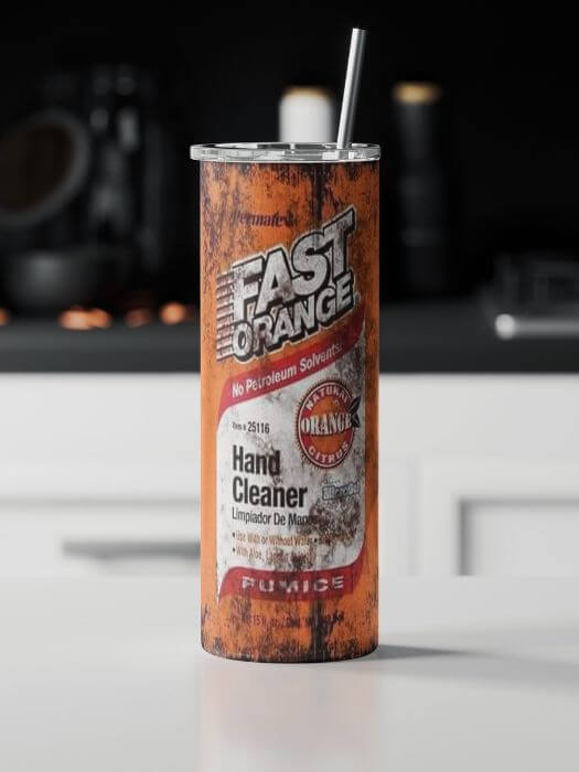 Fast Orange Tumbler | Sublimated Tumbler