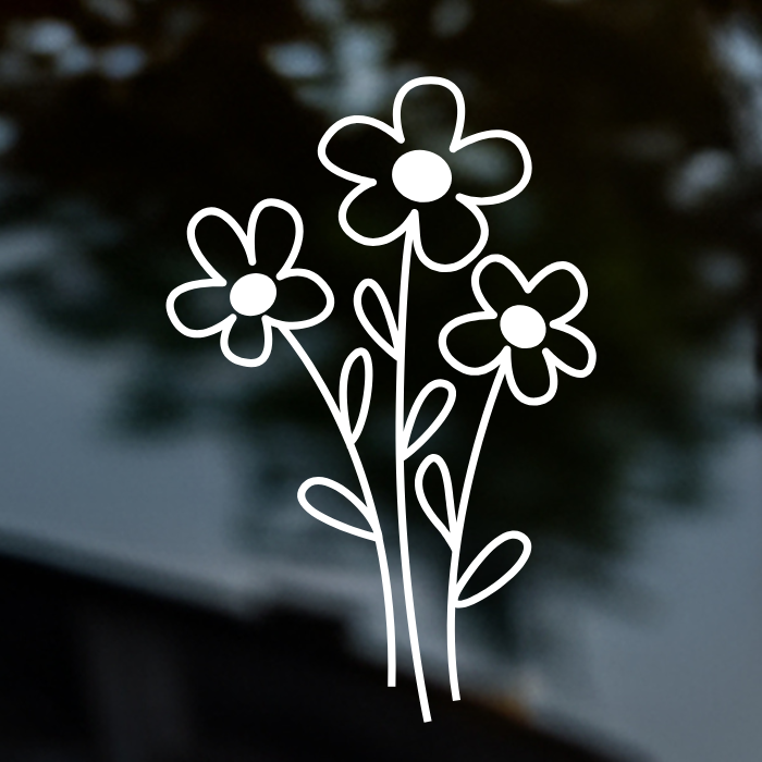 Daisy Flower Decal