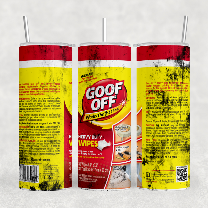 Goof Off Wipes Tumbler