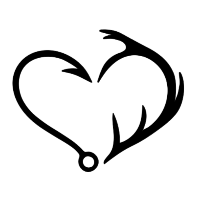 Hook and Antler Vinyl Car Decal Vinyl Chaos Design Co.
