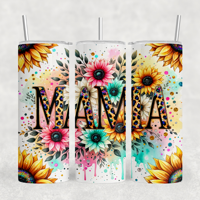 Mom Pretty Sunflower Tumbler
