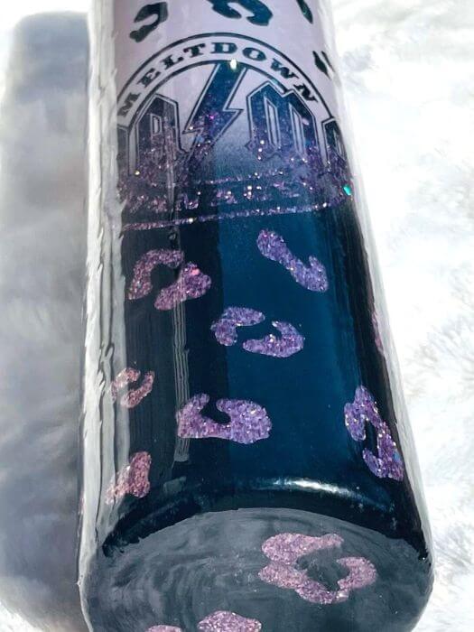 Meltdown Manager Mama Peek-a-Boo Glitter Tumbler | Personalized Tumblers Vinyl Chaos Design Co.