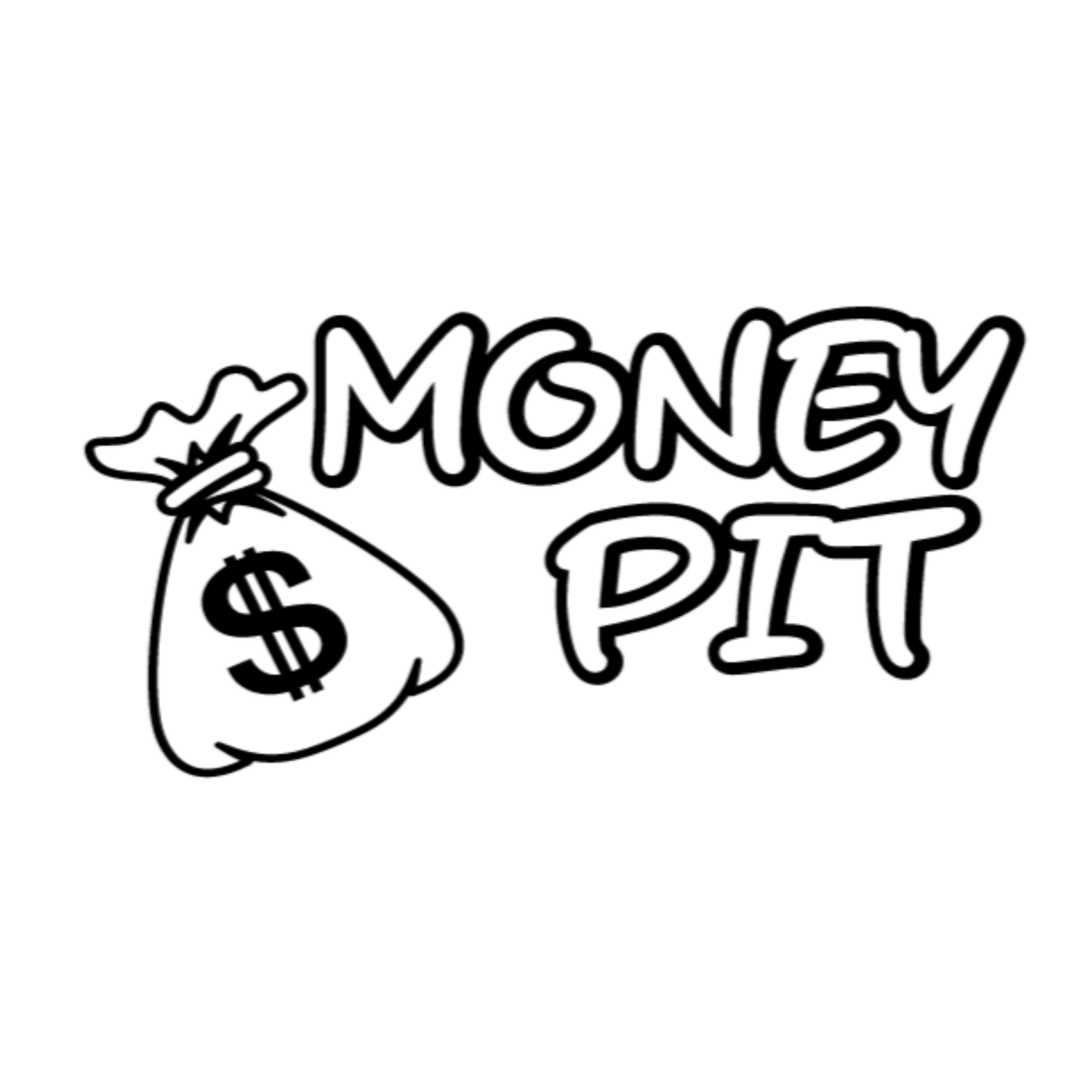 Money Pit Car Decal - Window Decal