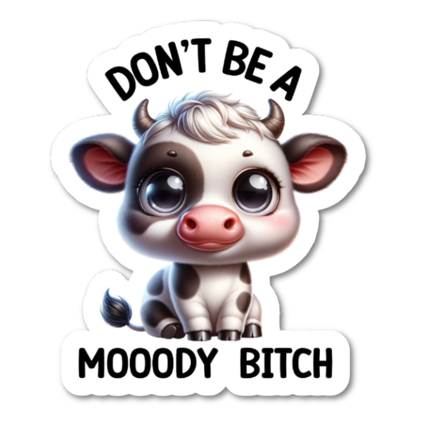 Don't Be A Moody Bitch Sticker