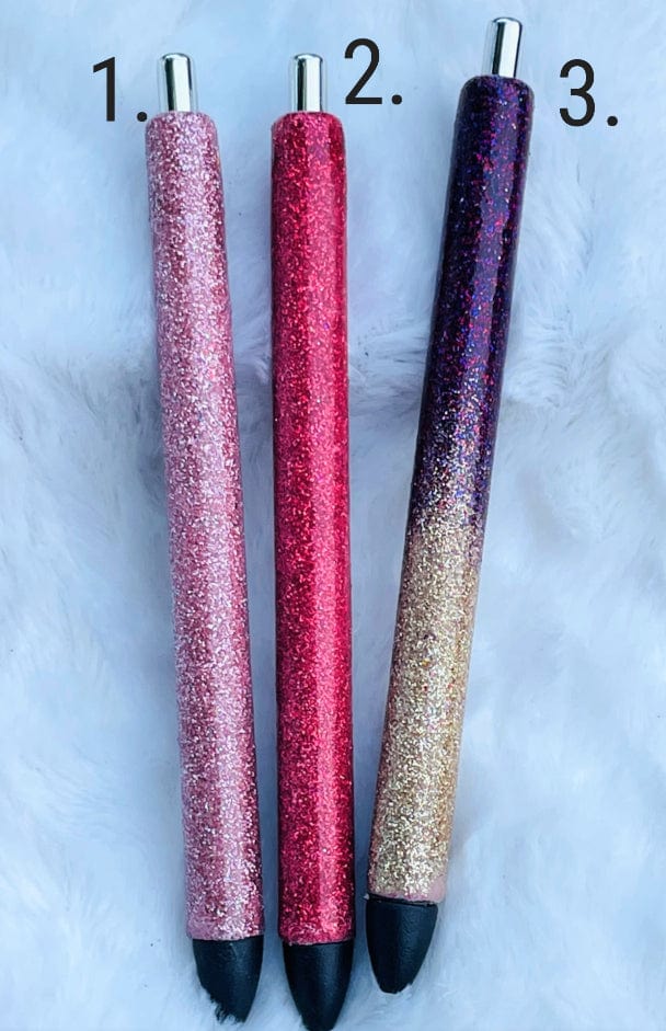 Ombre Glitter Pens Personalized Pens - Main Image