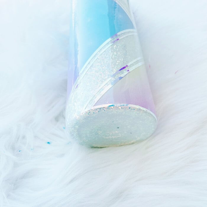 Pastel Rainbow Diamond Split Glitter Tumbler | Personalized Tumblers Vinyl Chaos Design Co.