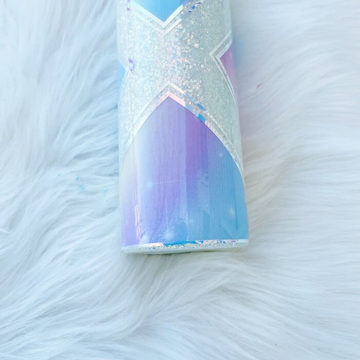 Pastel Rainbow Diamond Split Glitter Tumbler | Personalized Tumblers Vinyl Chaos Design Co.