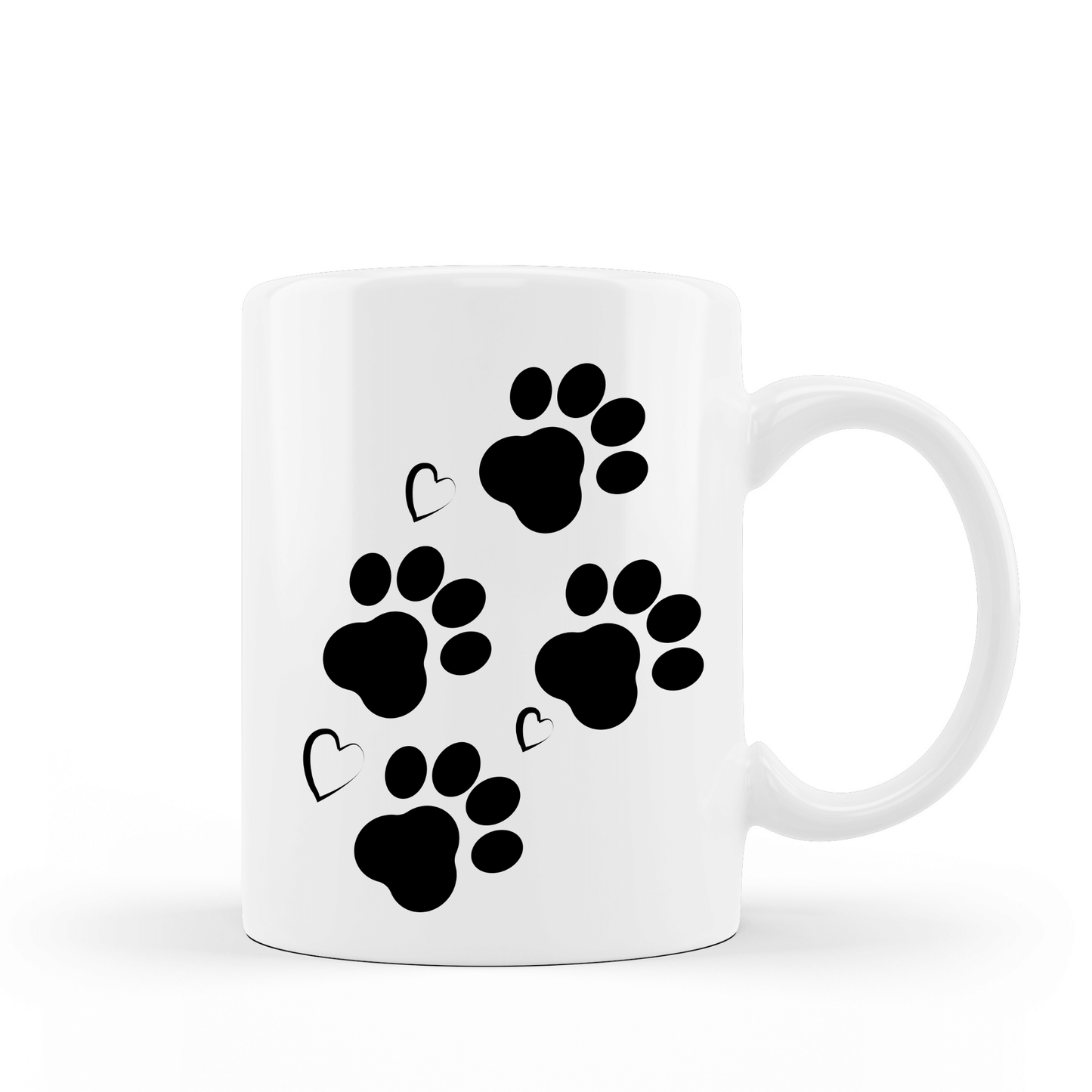 Paw Print Coffee Mug | Custom Mugs Vinyl Chaos Design Co.