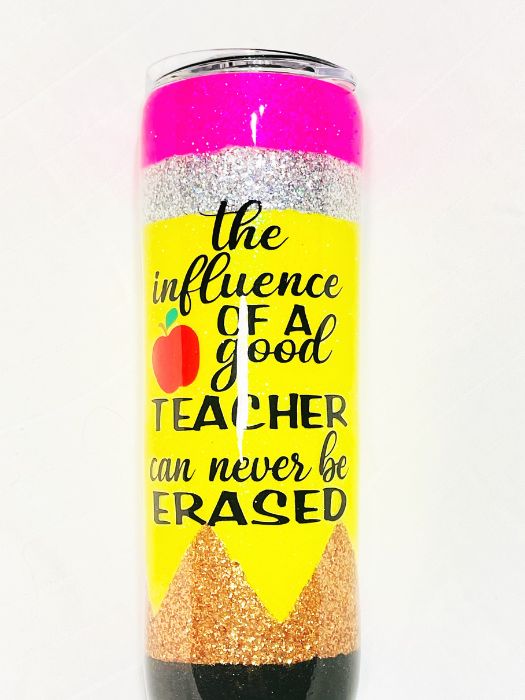 Teacher Pencil Epoxy Tumbler 30 Oz