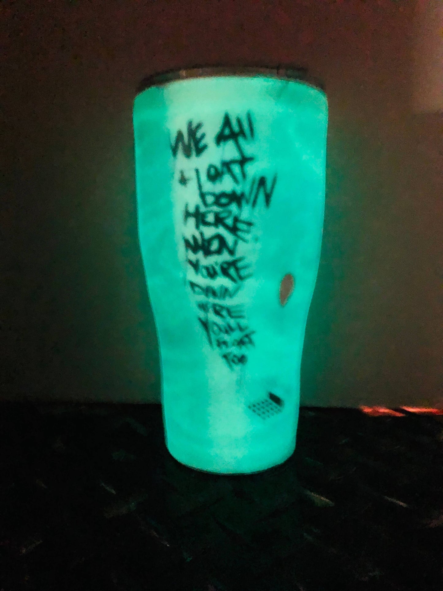 Pennywise Clown Tumbler | Glow In The Dark Tumbler Vinyl Chaos Design Co.