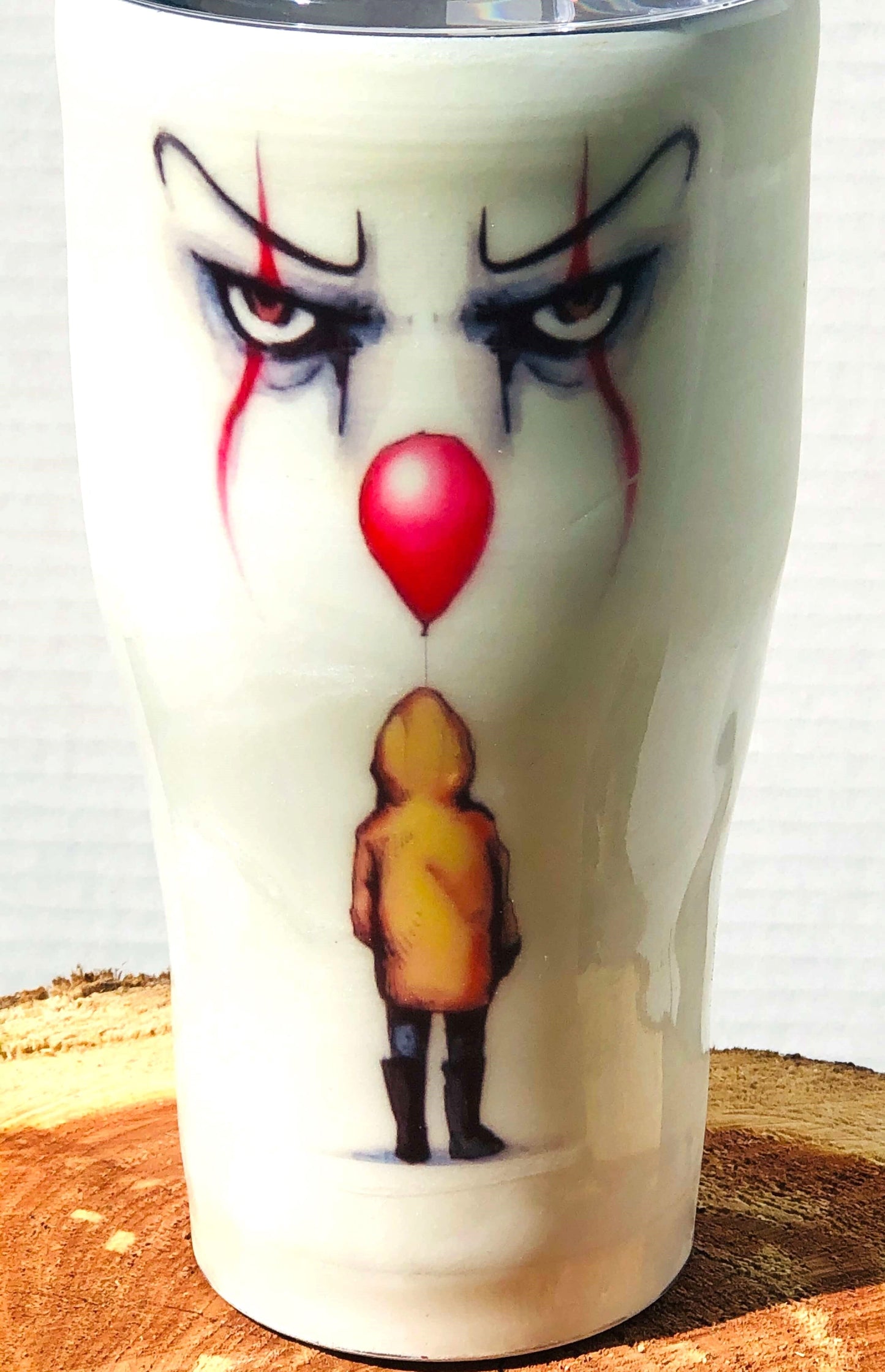 Pennywise Clown Tumbler | Glow In The Dark Tumbler Vinyl Chaos Design Co.