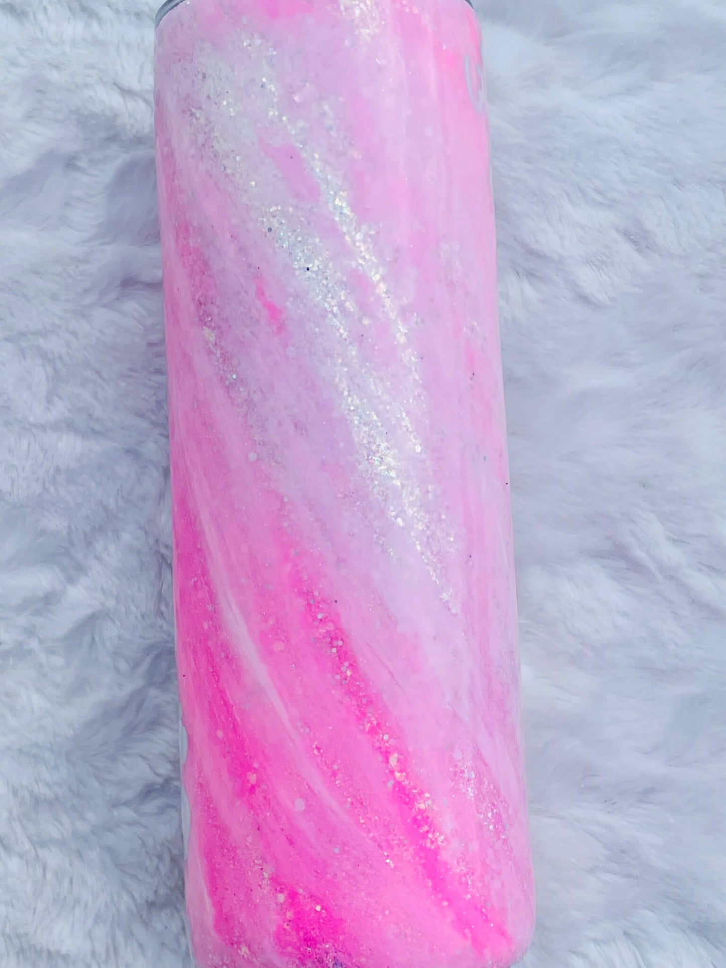 Pink Milky Way Glitter Tumbler | Personalized Tumblers Vinyl Chaos Design Co.