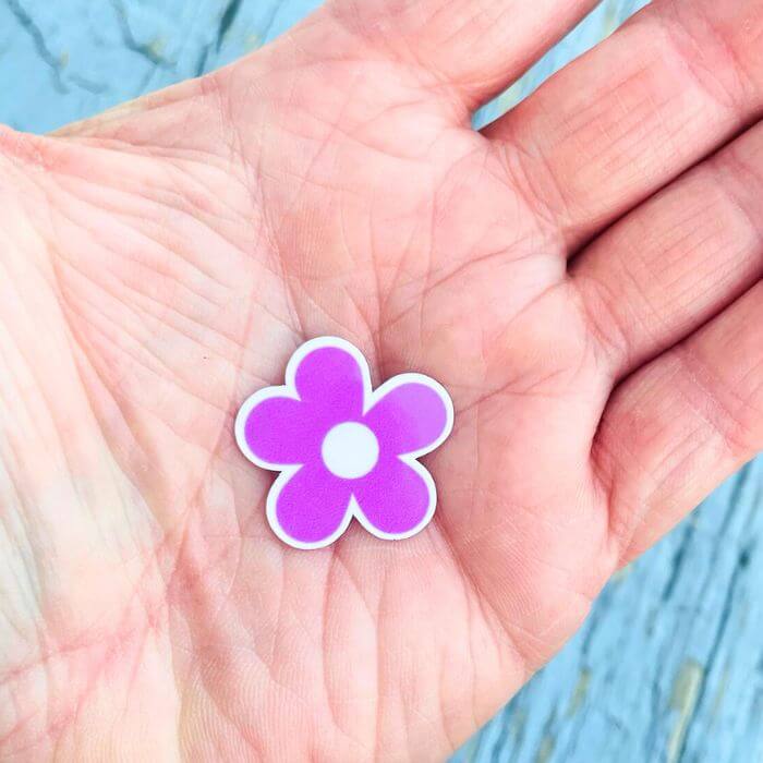 Mini Boho Flower Stickers - Flower Sticker Pack 18 PC