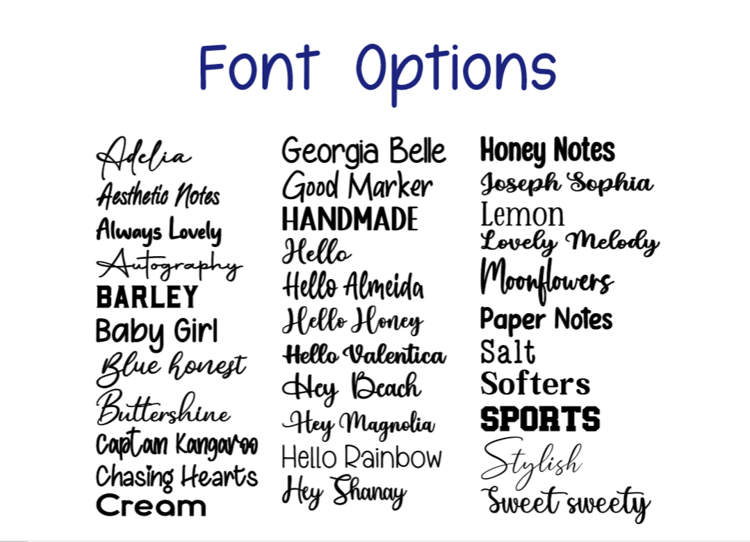 Font Options