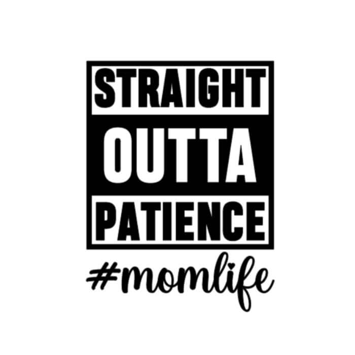 Straight out of Patience Car Decal Vinyl Chaos Design Co.
