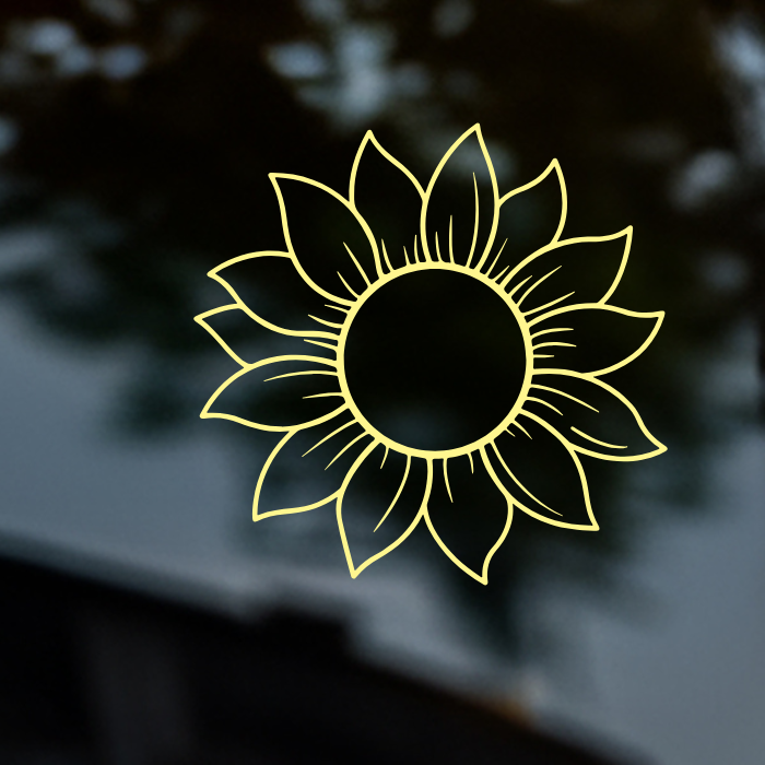 Sunflower Car decal