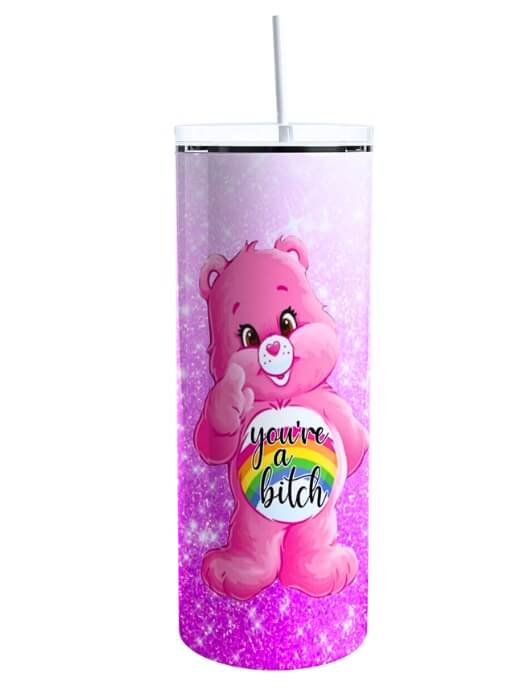 Swear Bears Glitter Tumblers - Personalized Tumbler