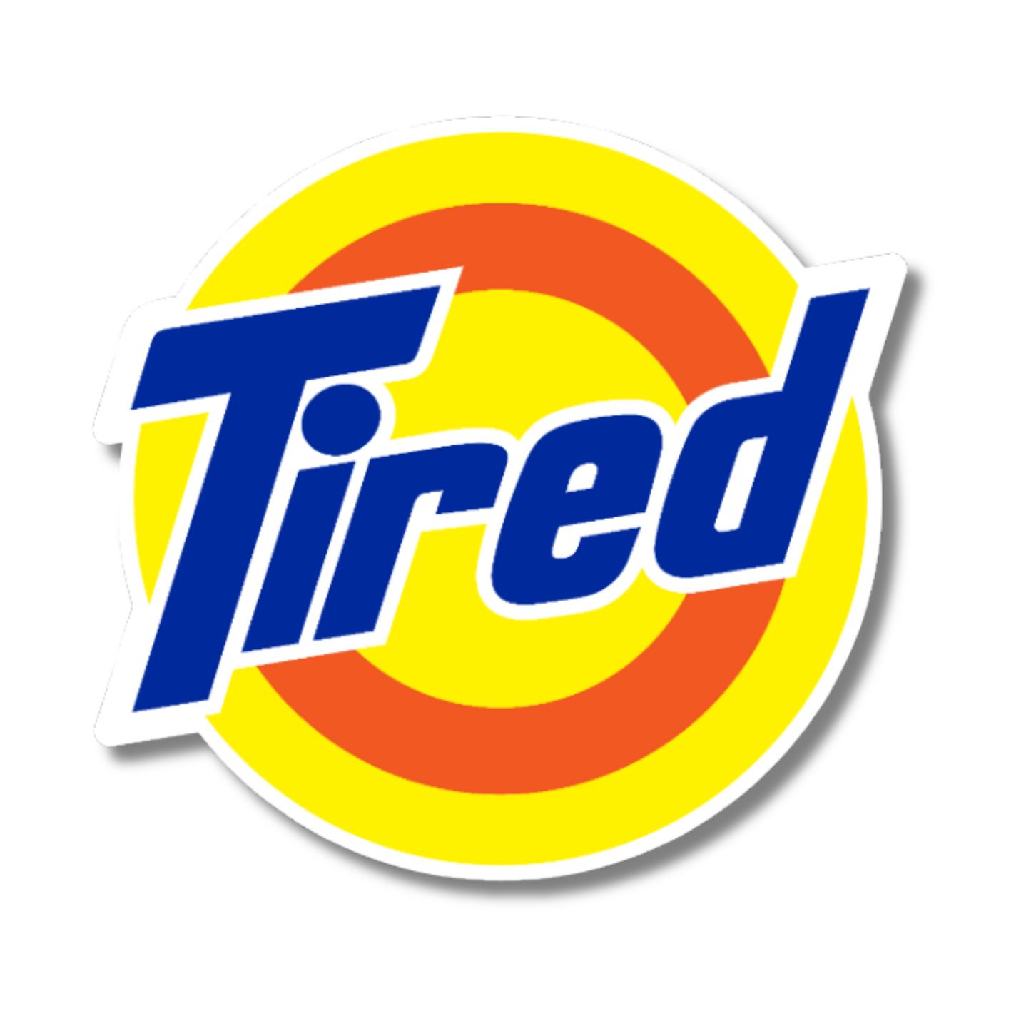Tired Sticker