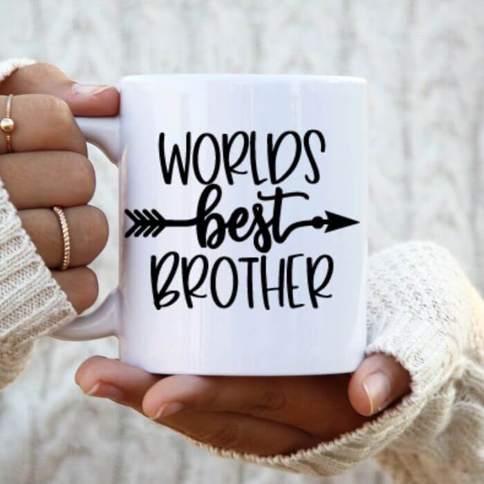 Worlds Best Brother | 15oz Ceramic Coffee Cup Vinyl Chaos Design Co.