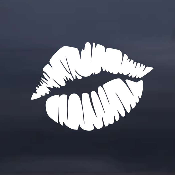 Kiss Lips Aesthetic Car Decal