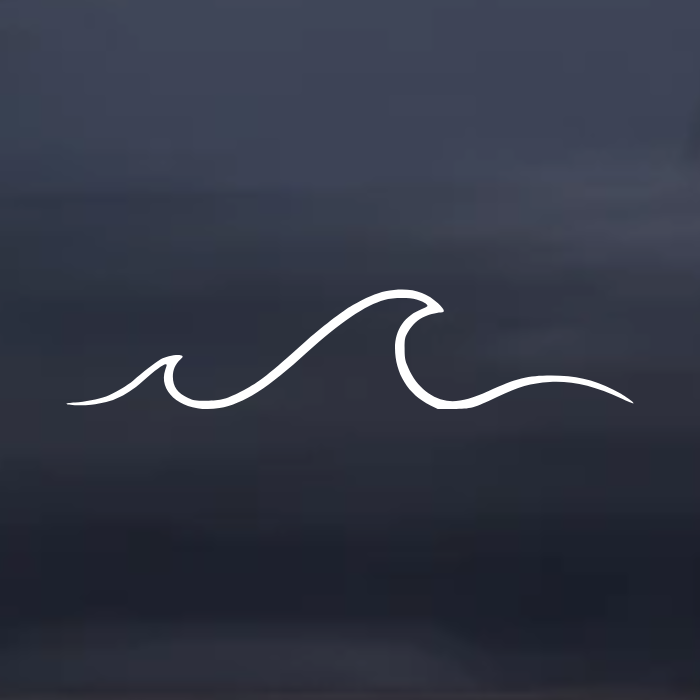 Ocean Car Window Decal