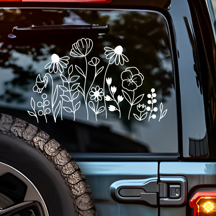 Wildflower Car Decal