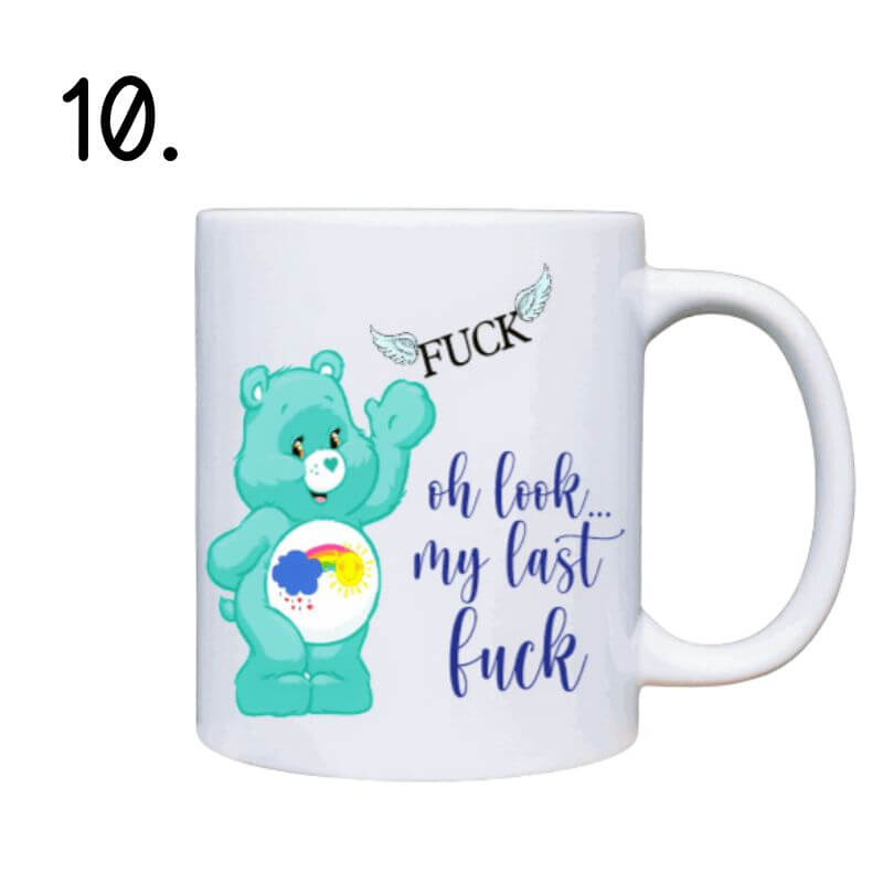 Swear Bear Mug - Care Bear Funny Coffee Mugs