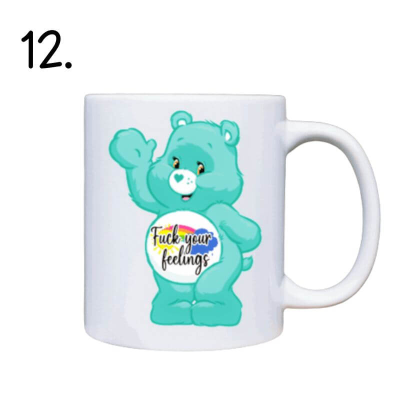 Swear Bear Mug - Care Bear Funny Coffee Mugs