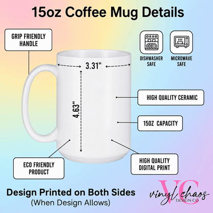 15oz Ceramic Coffee Mug Details