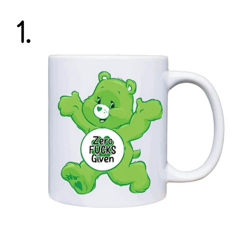 Swear Bear Mug - Care Bear Funny Coffee Mugs