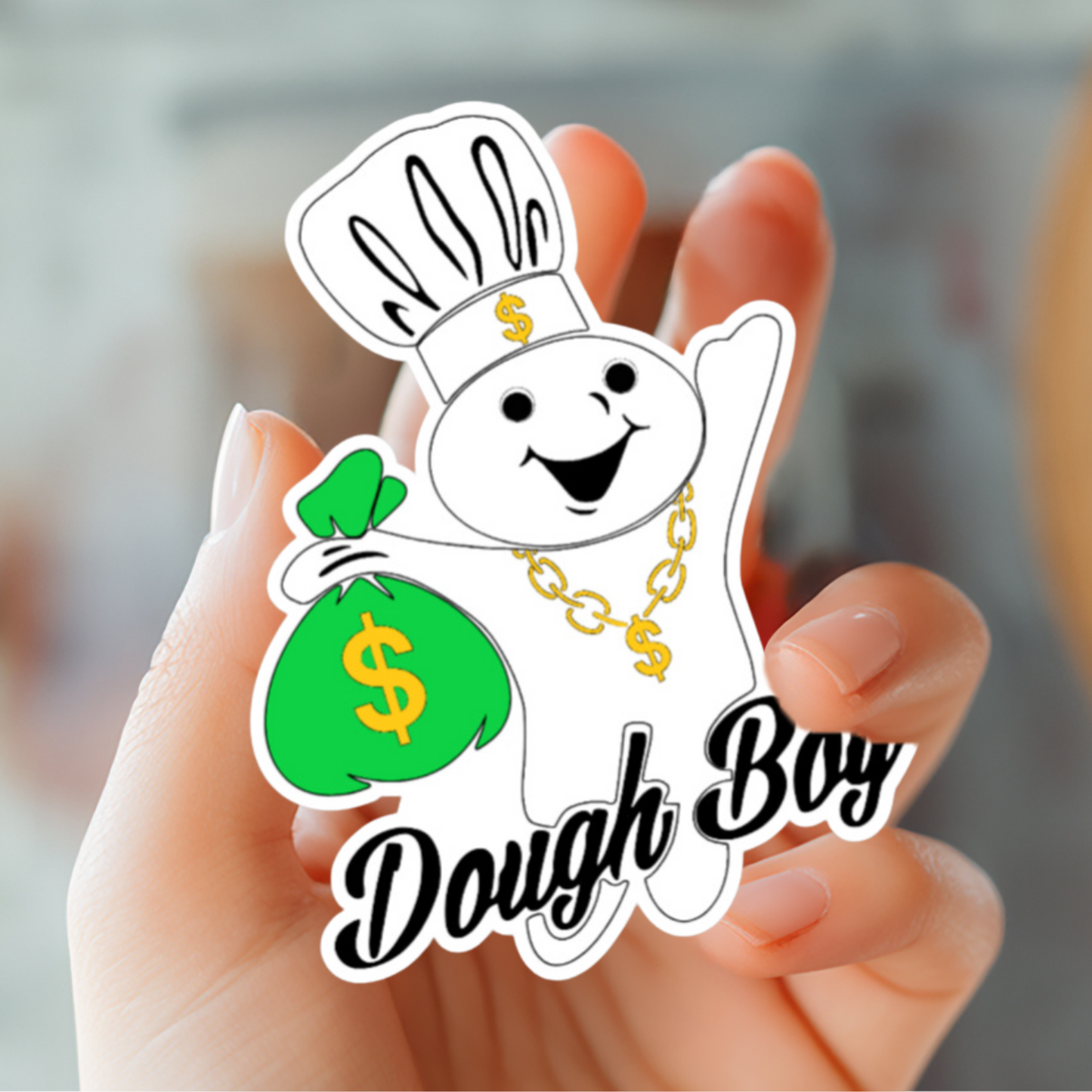 Dough Boy Sticker - Hard Hat Stickers – Vinyl Chaos Design Co.