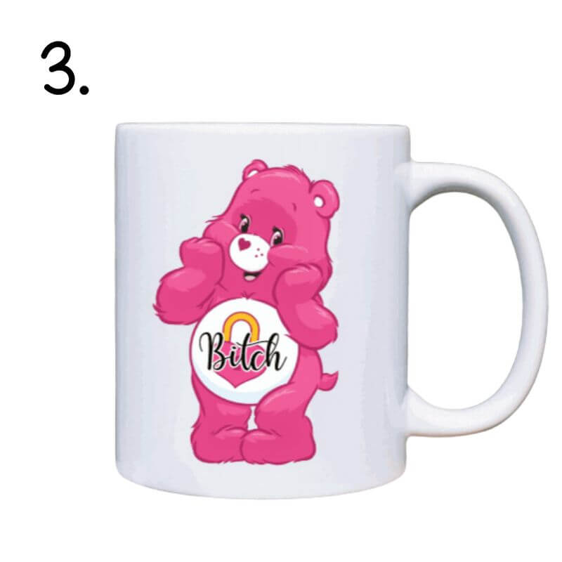 Swear Bear Mug - Care Bear Funny Coffee Mugs